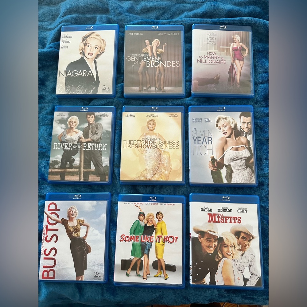 Marilyn Monroe blu-ray movies in 9 films 🎥